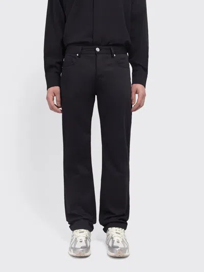 Ami Alexandre Mattiussi Straight Fit Trousers In Black