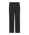 Ami Alexandre Mattiussi Straight Fit Trousers In Light Wool Twill. In Black
