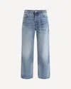 Ami Alexandre Mattiussi Trousers With Belt Loops And Contrast Stitching In Blue