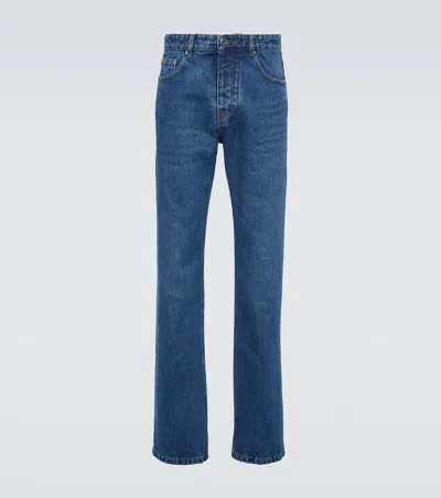 Ami Alexandre Mattiussi Straight Fit Jean Blue For Men In Used_blue