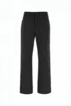 Ami Alexandre Mattiussi Straight-leg Black Pants With Mid-rise Waist In Black