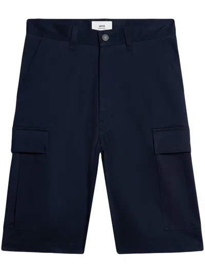 Ami Alexandre Mattiussi Cargo-shorts Mit Geradem Bein In Blue
