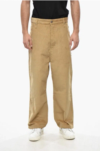 Ami Alexandre Mattiussi Straight Leg Corduroy Pants In Multi