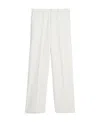 Ami Alexandre Mattiussi Straight-leg Cotton Trousers In White