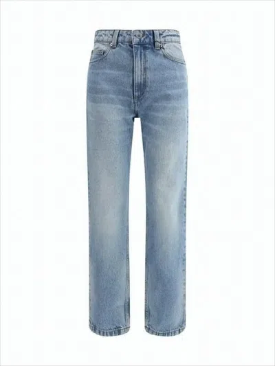 Ami Alexandre Mattiussi Straight-leg Denim Pants In Light Blue Wash