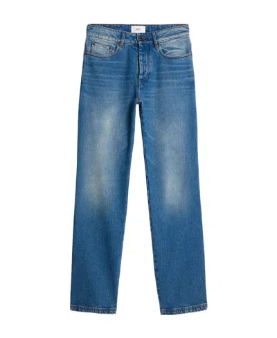 Ami Alexandre Mattiussi Straight-leg Relaxed Jeans In Blue