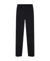 Ami Alexandre Mattiussi Wool Wide-leg Pant Cropped Length In Black