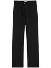 Ami Alexandre Mattiussi Straight-leg Trousers In Black
