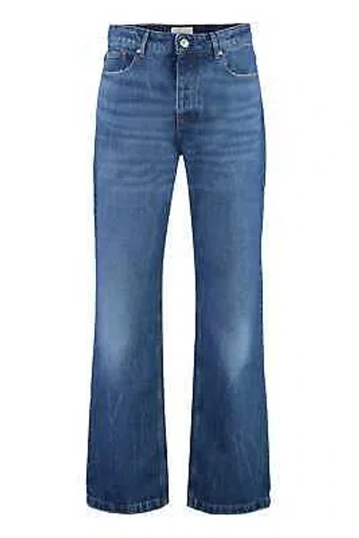 Pre-owned Ami Alexandre Mattiussi Straight-leg Trousers In Blue