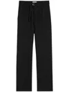 Ami Alexandre Mattiussi Ami Paris Straight Elasticated Trousers Clothing