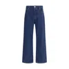 Ami Alexandre Mattiussi Ami Paris Men Wide Leg Denim Jeans In Gray