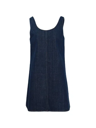 Ami Alexandre Mattiussi Short Strapped Dress In Blue