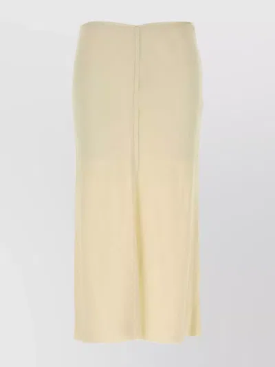 AMI ALEXANDRE MATTIUSSI STRETCH VISCOSE SKIRT FEATURING BACK SLIT