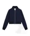 Ami Alexandre Mattiussi Stripe-trim Track Jacket In Black