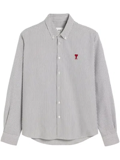 AMI ALEXANDRE MATTIUSSI STRIPED SHIRT