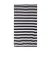 Ami Alexandre Mattiussi Striped Beach Towel In Black