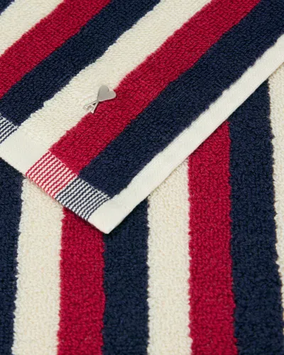 Ami Alexandre Mattiussi Striped Beach Towel Multicolor