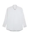 Ami Alexandre Mattiussi Striped Button Collar Shirt In White