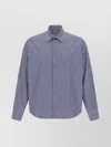 Ami Alexandre Mattiussi Striped Long Sleeve Shirt Chest Pocket In Blue