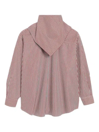 Ami Alexandre Mattiussi Striped-pattern Bandana Shirt In Multi