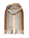 Ami Alexandre Mattiussi Striped Scarf Scarves And Foulards Multicolor In Multi