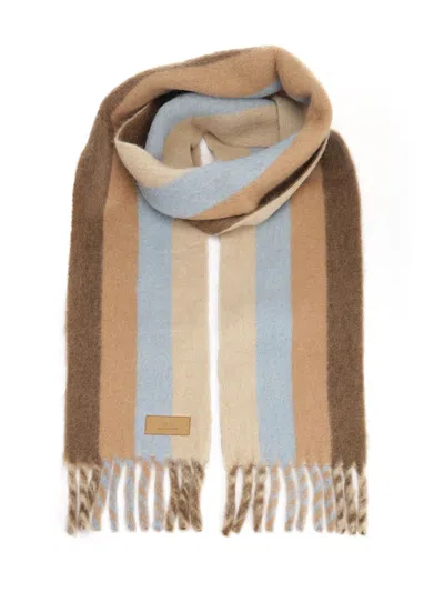Ami Alexandre Mattiussi Striped Scarf Scarves And Foulards Multicolor