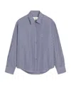 Ami Alexandre Mattiussi Striped Shirt In Gray