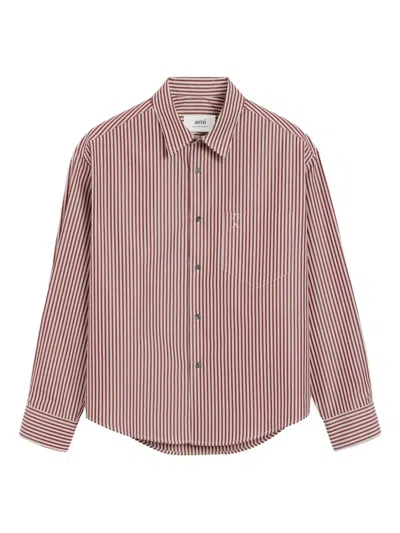 Ami Alexandre Mattiussi Striped Shirt In Multi
