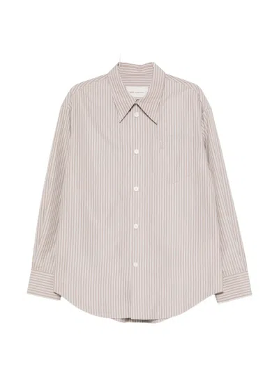 Ami Alexandre Mattiussi Striped Shirt In White
