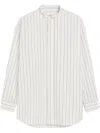 Ami Alexandre Mattiussi Striped Shirt In Neutrals