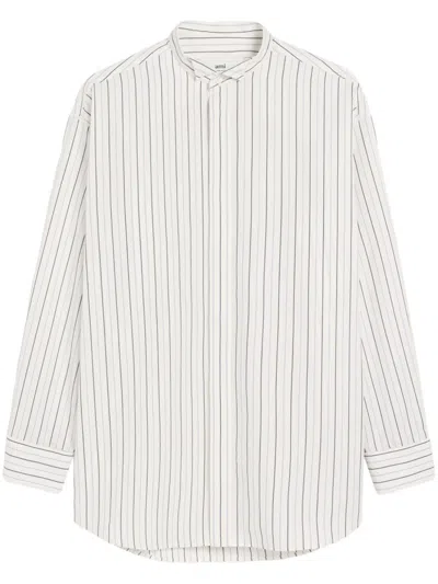 Ami Alexandre Mattiussi Striped Shirt In White