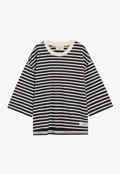 Ami Alexandre Mattiussi Striped Short-sleeved T-shirt