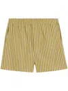 Ami Alexandre Mattiussi Ami Paris Short Stripes In Green