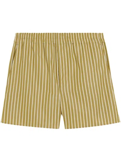 AMI ALEXANDRE MATTIUSSI STRIPED SHORTS