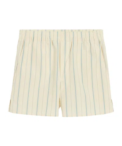 Ami Alexandre Mattiussi Striped Shorts In White