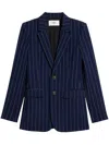 AMI ALEXANDRE MATTIUSSI STRIPED SINGLE-BREASTED BLAZER