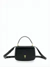 Ami Alexandre Mattiussi Black Handbag With Adc Patch On The Front And Adjustable And Removable Shoulder Strap In Leather Wom In Red