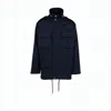 Ami Alexandre Mattiussi Structured High-collar Jacket With Utility Pockets In Blue