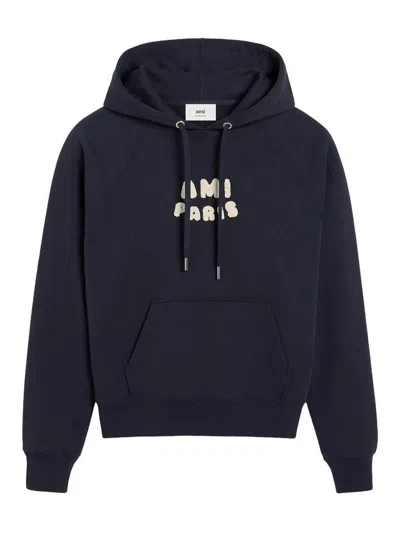 AMI ALEXANDRE MATTIUSSI HOODIE WITH  PATCH