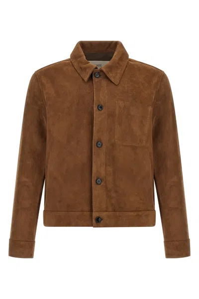 AMI ALEXANDRE MATTIUSSI SUEDE JACKET