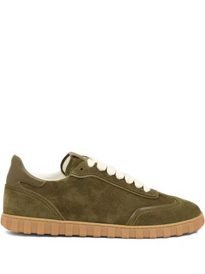 Ami Alexandre Mattiussi Suede Lace-up Sneakers In Green
