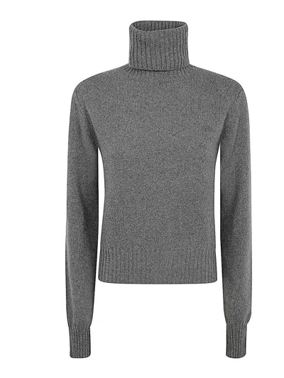 Ami Alexandre Mattiussi Slim Tonal Adc Sweater In Grey
