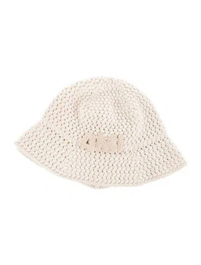 Pre-owned Ami Alexandre Mattiussi Sun Hat In Neutrals