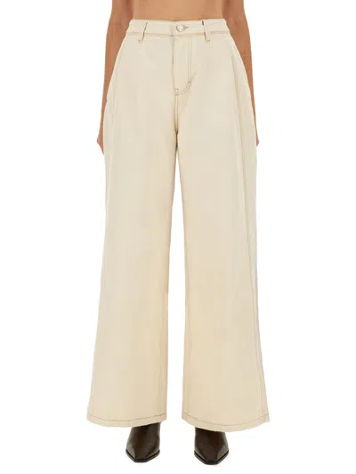 Ami Alexandre Mattiussi "super Wide Fit" Jeans In Neutral