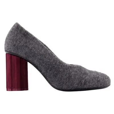 Ami Alexandre Mattiussi Sv809 Pumps - Ami Paris - Wool - Grey In Blue