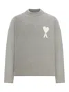 Ami Alexandre Mattiussi Sweater Ami Paris Men Color Grey In Gray
