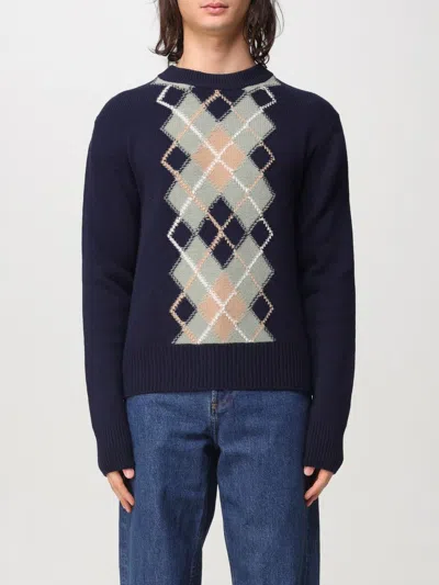AMI ALEXANDRE MATTIUSSI SWEATER AMI PARIS MEN COLOR BEIGE,G23940022
