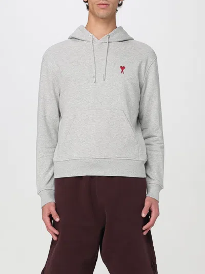 AMI ALEXANDRE MATTIUSSI SWEATSHIRT AMI PARIS MEN COLOR GREY,G78396020