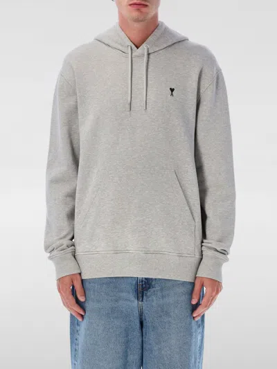 AMI ALEXANDRE MATTIUSSI SWEATSHIRT AMI PARIS MEN COLOR GREY,H31922020