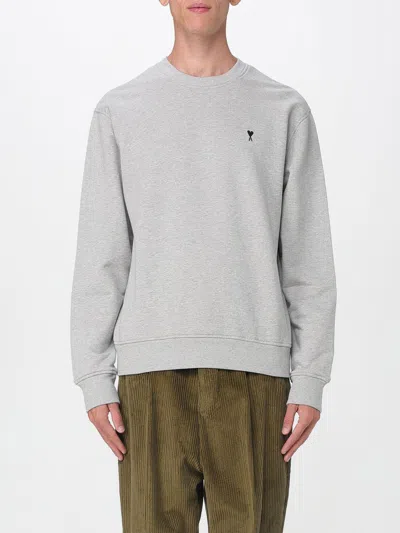 Ami Alexandre Mattiussi Sweater Ami Paris Men Color Grey In Gray